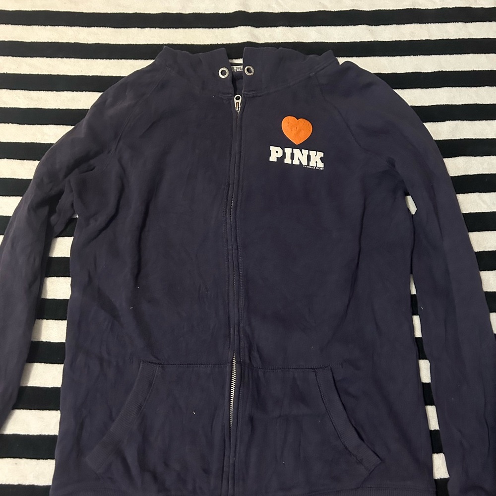 NFL PINK Victoria's Secret Dark Blue Hoodie